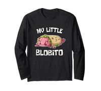 Mens Womens Meme Burrito My Little Blobito Blobfish Lover Manga Larga