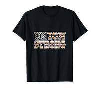 Mens Womens Patriotic American Flag Union Thug Rep Camiseta