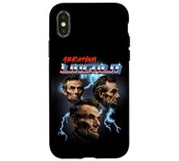 Mens Womens Retro 80s Heavy Metal Rock Band Abraham Lincoln Carcasa para iPhone X/XS