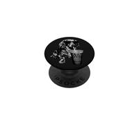 Mens Womens Retro Iced Coffee Long Haired Dachshund Lover PopSockets PopGrip Adhesivo