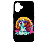 Mens Womens Retro Vintage 80s 90s Brittany Spaniel Lover Carcasa para iPhone 16