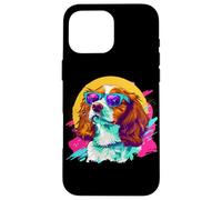 Mens Womens Retro Vintage 80s 90s Brittany Spaniel Lover Carcasa para iPhone 16 Pro MAX