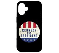 Mens Womens Retro Vintage JFK Vote Kennedy For President Carcasa para iPhone 16