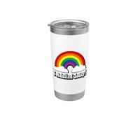 Mens Womens Retro VIntage Rainbow I Adulted Today Award Vaso térmico de acero inoxidable de doble pared