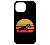 Mens & Womens Retro Vintage Sunset Praying Mantis Lover Carcasa para iPhone 16 Pro Max
