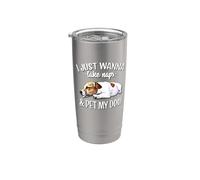 Mens Womens Sleep Take Nap Pet My Jack Russell Terrier Lover Vaso térmico de acero inoxidable de doble pared