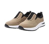 Mens Womens Slip On Trainers Casual Nordic Walking Shoes Breathable Running Shoe for Nurse Work Lightweight Thick Bottom Air Cushion Wedge Tennis Shoes Soft Mesh Gym Workout Sneakers