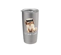 Mens Womens Sunglasses Cute Do What I Want Pekingese Lover Vaso térmico de acero inoxidable de doble pared