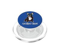 Mens Womens Sunglasses I Do What I Want French Bulldog Lover PopSockets PopGrip para MagSafe