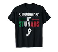 Mens Womens Surrounded by Stunads Italian Hand Gesture Humor Camiseta
