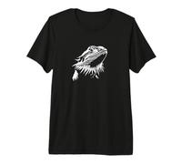 Mens Womens Tiny Dinosaur Retro Vintage Bearded Dragon Lover Camiseta Premium