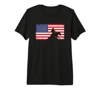 Mens Womens USA Flag America Patriotic Reining Horse Shirt Camiseta Premium