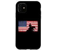 Mens Womens USA Flag America Patriotic Reining Horse Shirt Carcasa para iPhone 11