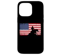 Mens Womens USA Flag America Patriotic Reining Horse Shirt Carcasa para iPhone 14 Pro MAX