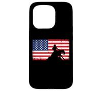 Mens Womens USA Flag America Patriotic Reining Horse Shirt Carcasa para iPhone 15 Pro