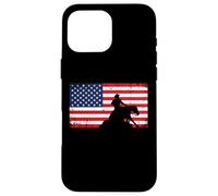 Mens Womens USA Flag America Patriotic Reining Horse Shirt Carcasa para iPhone 16 Pro MAX