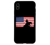 Mens Womens USA Flag America Patriotic Reining Horse Shirt Carcasa para iPhone XS MAX