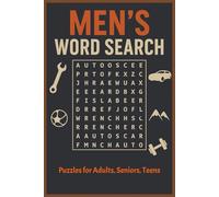 Men's Word Search: Easy-to-Read Puzzles | 6x9 Inches, 110 Pages | Perfect for Birthdays, Anniversaries, and Free Time