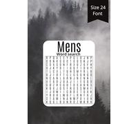 Mens word search: over 90 puzzles with large easy to see font.