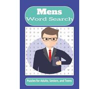 Mens Word Search: Word searches with easy to read print about men, dads, cars, and more