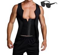 Men's Zipper Waist Trainer Trimmer Vest, Sweat Compression Tank Top, Men Sauna Vest Sweat Waist Trainer, Belly Fat Girdle (1PCS,m)