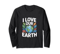 Mensaje Ambiental I Love Our Earth Manga Larga