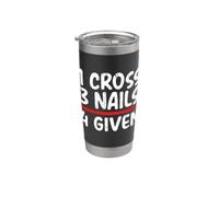 Mensaje bíblico cristiano 1 cruz 3 clavos 4 dado cristiano Vaso térmico de acero inoxidable de doble pared
