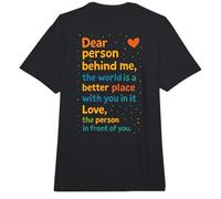 Mensaje cálido Inspirador Querida Persona detrás de mí Amante de la bondad Comfort Colors Adult Heavyweight T-Shirt