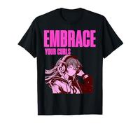 Mensaje de Chica Anime acepta Tus rizos Camiseta
