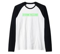 Mensaje DE Error del COMPUTADOR DE FALLO del Sistema Camiseta Manga Raglan
