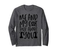 Mensaje de Huella de Pata Me and My Cat Talk About You Forever Manga Larga