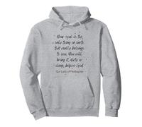 Mensaje de Medjugorje sobre Nuestra Alma y el Padre Celestial Sudadera con Capucha