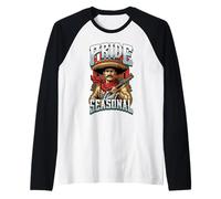 Mensaje del Cinco de Mayo Historia Real Patrimonio Mexicano Camiseta Manga Raglan