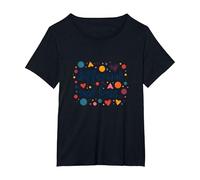 Mensaje Diferente No Menos de Inclusión de Educación Especial Camiseta, Mujer Tallas Grandes, Negro, 6XL Grande