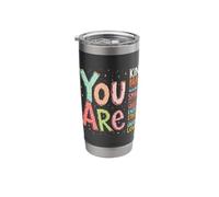 Mensaje edificante de citas motivacionales de afirmaciones positivas Vaso térmico de acero inoxidable de doble pared