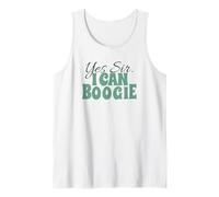 Mensaje en alemán «I Can Boogie Ver» con Texto en alemán «Yes Sir, I Can Boogie Camiseta sin Mangas