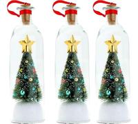 Mensaje En Una Botella Para El Árbol De Navidad, Decoración Navideña Con Mensaje De Voz Grabable Y Tapón De Corcho Para Reproducción, Regalos Navideños Únicos.