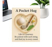 Mensaje escrito a mano | Miniaturas portátiles en forma de corazón con tema deportivo | Tarjeta de mensajes emocionales | Ideal para viajes Escuela Casa Hombres Mujeres para todas las ocasiones Marco