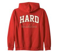 Mensaje Inspirador audaz de Aleluya luchado Duro Sudadera con Capucha