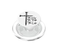 Mensaje Inspirador de The Way The Truth The Life Sacrifice PopSockets PopGrip para MagSafe