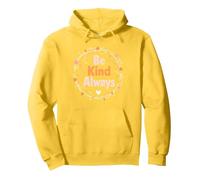 Mensaje Inspirador del Día de la Unidad Be Kind Always Sudadera con Capucha, Unisex para Adultos, Limón, M