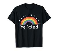 Mensaje Inspirador Positivo Be Kind Rainbow Camiseta