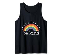 Mensaje Inspirador Positivo Be Kind Rainbow Camiseta sin Mangas