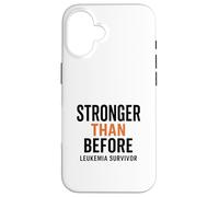 Mensaje irrompible para sobrevivientes de Leucemia Espiritual Carcasa para iPhone 16