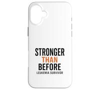Mensaje irrompible para sobrevivientes de Leucemia Espiritual Carcasa para iPhone 16 Plus