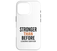 Mensaje irrompible para sobrevivientes de Leucemia Espiritual Carcasa para iPhone 16 Pro