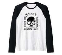 Mensaje Momento Mori para la Filosofía de la Luz Camiseta Manga Raglan