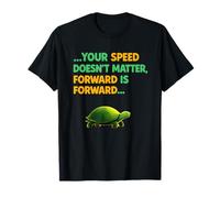 Mensaje Motivacional Positivo de la Tortuga Sigue avanzando Camiseta