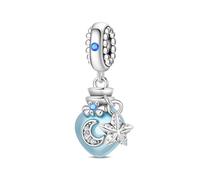 Mensaje oceánico en una botella Charm colgante, Charm para pulsera, compatible con Pandora Bracelet Neckalce