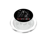 Mensaje Subliminal de Advertencia de presagio Goatman You Must Be Warned PopSockets PopGrip para MagSafe